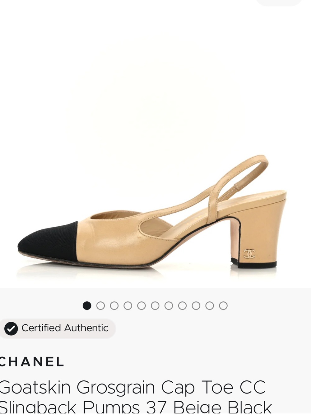 CHANEL Slingback Pumps